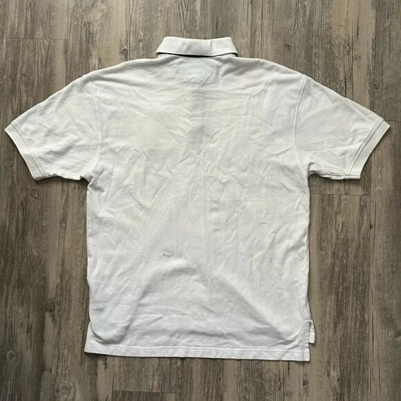 Vintage Tommy Hilfiger Team Lotus F1 Racing Rugby Polo Striped Shirt Size L - Picture 6 of 8